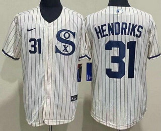 Men's Chicago White Sox #31 Liam Hendriks Cream Player Name 2021 Field of Dreams Authentic Jersey