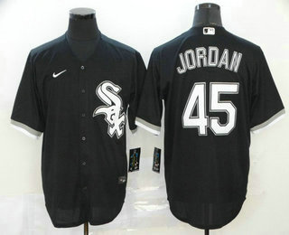 Men's Chicago White Sox #45 Michael Jordan White Stitched MLB Cool Base Nike Jersey