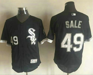 Men's Chicago White Sox #49 Chris Sale Black 2016 Flexbase Majestic Baseball Jersey