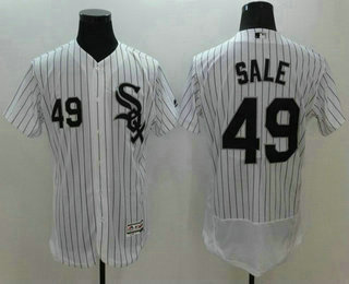 Men's Chicago White Sox #49 Chris Sale White 2016 Flexbase Majestic Baseball Jersey