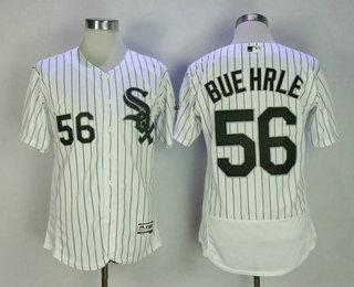 Men's Chicago White Sox #56 Mark Buehrle Retired White Home Stitched MLB Majestic Flex Base Jersey with 2005 World Series Patch