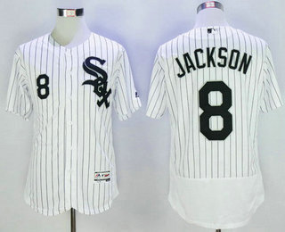 Men's Chicago White Sox #8 Bo Jackson Retired White 2016 Flexbase Majestic Baseball Jersey