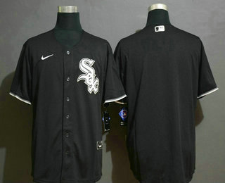 Men's Chicago White Sox Blank Black Stitched MLB Cool Base Nike Jersey