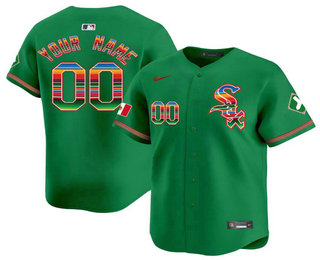 Men's Chicago White Sox Customized Green Mexico Vapor Premier Limited Stitched Baseball Jersey