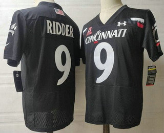 Men's Cincinnati Bearcats #9 Desmond Ridder Black College Football Jersey