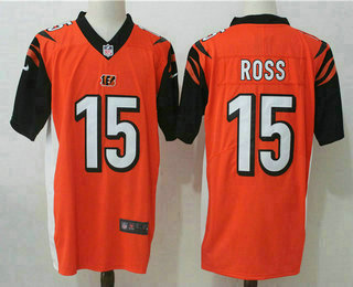 Men's Cincinnati Bengals #15 John Ross Orange 2017 Vapor Untouchable Stitched NFL Nike Limited Jersey