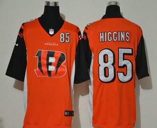 Men's Cincinnati Bengals #85 Tee Higgins 2020 Team Logo Number Vapor Untouchable Stitched NFL Nike Fashion Limited Jersey