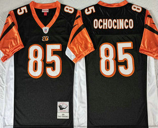 Men's Cincinnati Bengals #85 Tee Higgins Black 2009 Throwback Jersey