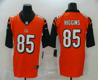 Men's Cincinnati Bengals #85 Tee Higgins Orange 2020 Vapor Untouchable Stitched NFL Nike Limited Jersey