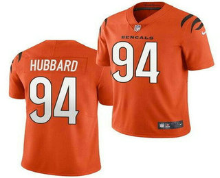 Men's Cincinnati Bengals #94 Sam Hubbard Limited Orange Vapor Jersey