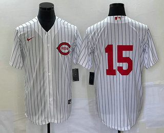 Men's Cincinnati Reds #15 Nick Senzel White Field of Dreams Stitched Baseball Jersey