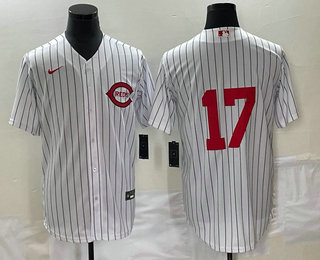 Men's Cincinnati Reds #17 Stuart Fairchild White Field of Dreams Stitched Baseball Jersey