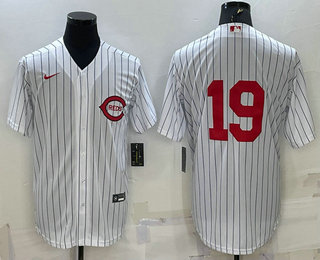 Men's Cincinnati Reds #19 Joey Votto 2022 White Field of Dreams Stitched Baseball Jersey