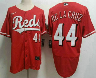 Men's Cincinnati Reds #44 Elly De La Cruz Red Authentic Jersey