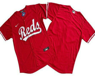 Men's Cincinnati Reds Blank Red Cool Base Jersey