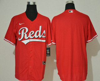 Men's Cincinnati Reds Blank Red Stitched MLB Cool Base Nike Jersey