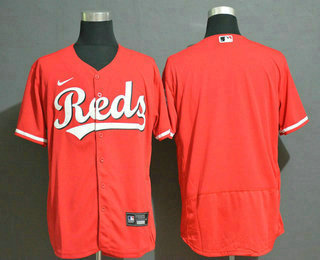 Men's Cincinnati Reds Blank Red Stitched MLB Flex Base Nike Jersey