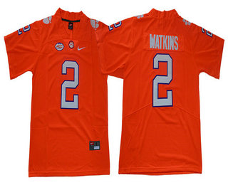 Men's Clemson Tigers #2 Sammy Watkins Orange 2019 Vapor Untouchable Stitched Nike NCAA Jersey