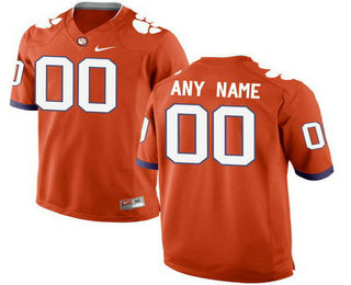 Men's Clemson Tigers Customized College Football Limited Jersey - Orange