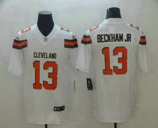 Men's Cleveland Browns #13 Odell Beckham Jr White 2017 Vapor Untouchable Stitched NFL Nike Limited Jersey