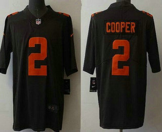 Men's Cleveland Browns #2 Amari Cooper Brown 2021 Color Rush Stitched NFL Nike Limited Jersey