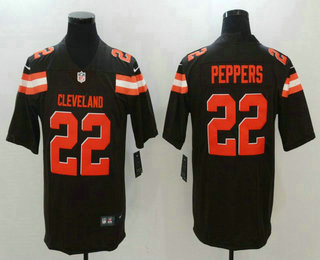 Men's Cleveland Browns #22 Jabrill Peppers Brown 2017 Vapor Untouchable Stitched NFL Nike Limited Jersey