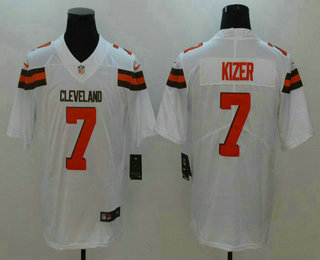 Men's Cleveland Browns #7 DeShone Kizer White 2017 Vapor Untouchable Stitched NFL Nike Limited Jersey