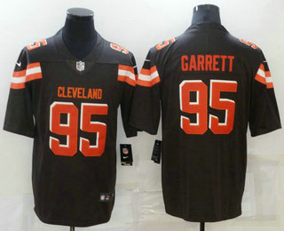 Men's Cleveland Browns #95 Myles Garrett Brown 2017 Vapor Untouchable Stitched NFL Nike Limited Jersey