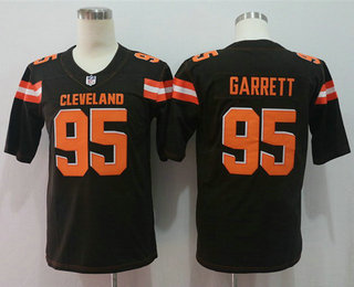 Men's Cleveland Browns #95 Myles Garrett Brown 2017 Vapor Untouchable Stitched NFL Nike Limited Jersey