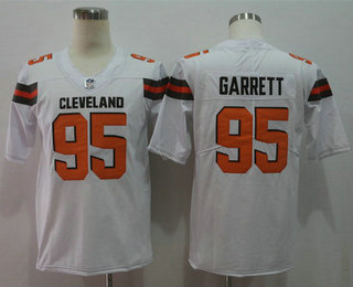 Men's Cleveland Browns #95 Myles Garrett White 2017 Vapor Untouchable Stitched NFL Nike Limited Jersey