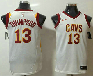 Men's Cleveland Cavaliers #13 Tristan Thompson White 2017-2018 Nike Icon Edition Swingman Jersey