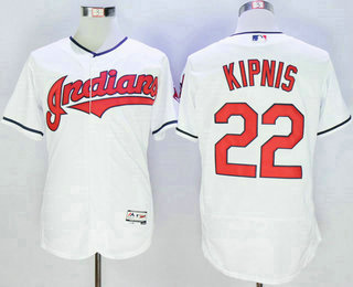 Men's Cleveland Indians #22 Jason Kipnis White Flexbase 2016 MLB Player Jersey