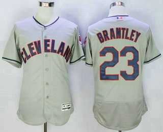 Men's Cleveland Indians #23 Michael Brantley Grey Flexbase 2016 MLB Player Jersey