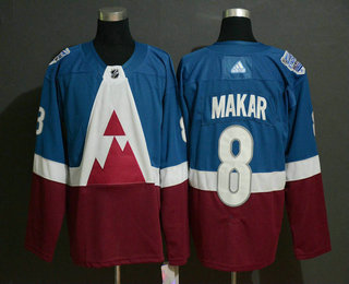 Men's Colorado Avalanche #8 Cale Makar Blue 2020 Stadium Series Adidas Stitched NHL Jersey