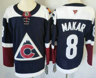 Men's Colorado Avalanche #8 Cale Makar Navy Authentic Jersey