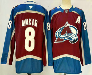 Men's Colorado Avalanche #8 Cale Makar Red 2024 Stitched Jersey