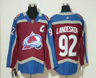 Men's Colorado Avalanche #92 Gabriel Landeskog Red Adidas Stitched NHL Jersey