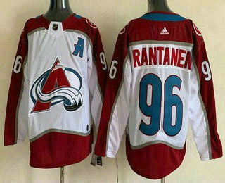 Men's Colorado Avalanche #96 Mikko Rantanen White 2022 Authentic Jersey