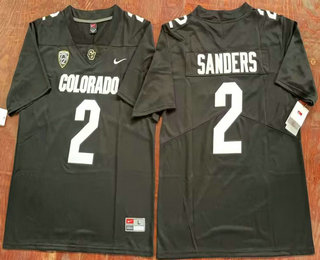 Men's Colorado Buffaloes #2 Shedeur Sanders Limited Black College Football Jersey