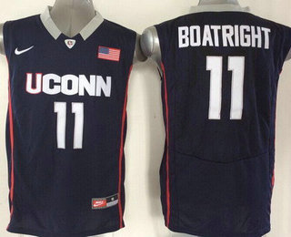 Men's Connecticut Huskies #11 Ryan Boatright Navy Blue College Basketball Nike Jersey