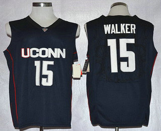 Men's Connecticut Huskies #15 Kemba Walker Navy Blue College Basketball Nike Jersey