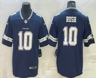 Men's Dallas Cowboys #10 Cooper Rush Blue 2021 Vapor Untouchable Stitched NFL Nike Limited Jersey