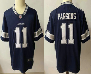 Men's Dallas Cowboys #11 Micah Parsons Navy Blue 2021 NEW Vapor Untouchable Stitched NFL Nike Limited Jersey