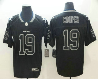 Men's Dallas Cowboys #19 Amari Cooper 2018 Black Lights Out Color Rush Stitched NFL Nike Limited Jersey