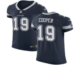 Men's Dallas Cowboys #19 Amari Cooper Navy Blue 2017 Vapor Untouchable Stitched NFL Nike Elite Jersey