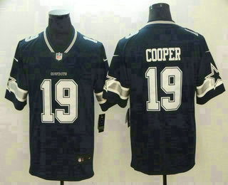 Men's Dallas Cowboys #19 Amari Cooper Navy Blue 2017 Vapor Untouchable Stitched NFL Nike Limited Jersey