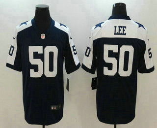 Men's Dallas Cowboys #50 Sean Lee Blue Thanksgiving 2017 Vapor Untouchable Stitched NFL Nike Limited Jersey