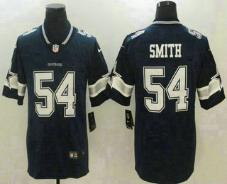 Men's Dallas Cowboys #54 Jaylon Smith Navy Blue 2017 Vapor Untouchable Stitched NFL Nike Limited Jersey