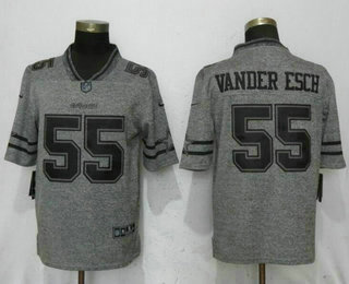 Men's Dallas Cowboys #55 Leighton Vander Esch 2017 Vapor Untouchable Stitched NFL Nike Gray Gridiron Limited Jersey