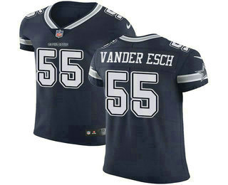 Men's Dallas Cowboys #55 Leighton Vander Esch Navy Blue Team Color 2018 Vapor Untouchable Stitched NFL Nike Elite Jersey